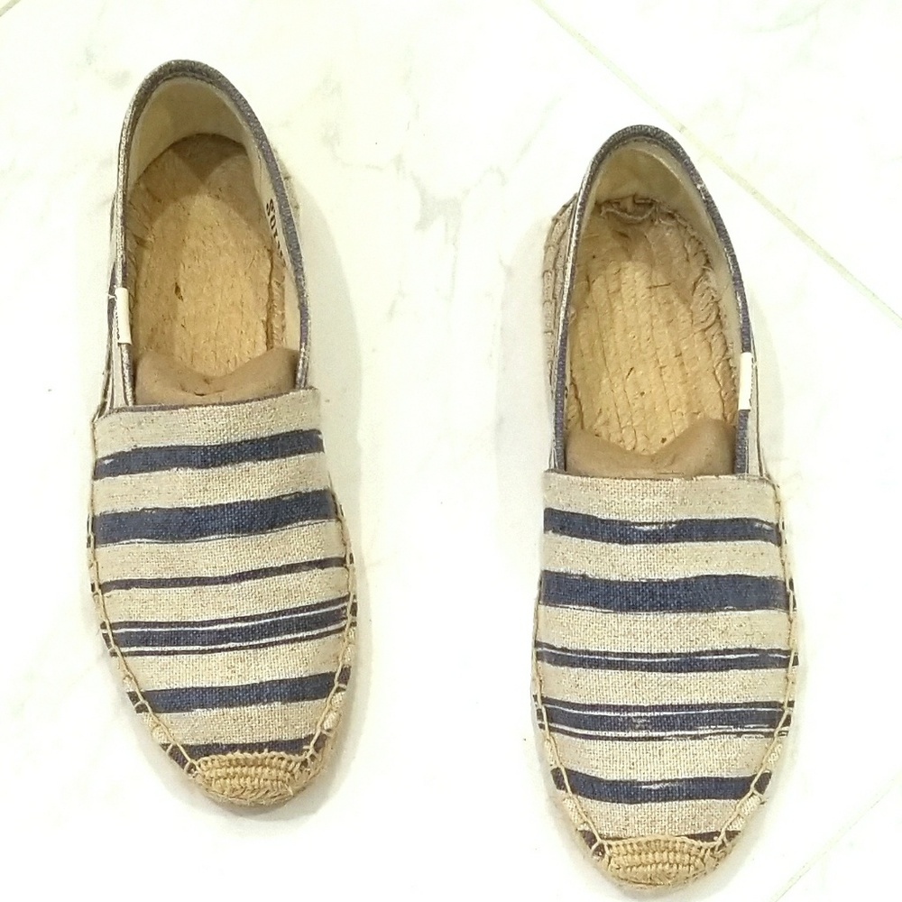 Soludos espadrilles in blue and beige